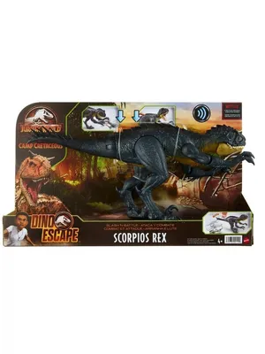 Фигурка Динозавр Мир Юрского Периода Хлопающий Скорпиос Рекс HBT41 JURASSIC  WORLD 34518542 купить в интернет-магазине Wildberries картинки