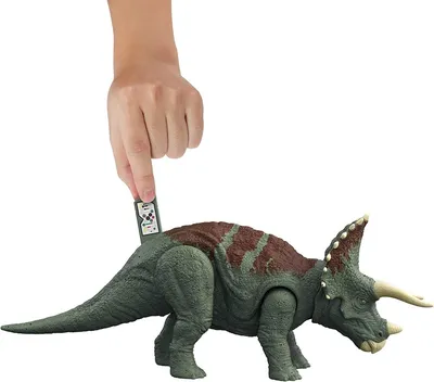 Купить Фигурка Динозавр Трицератопс со Звуком Jurassic World Roar Strikers  Triceratops Mattel HDX34, цена 889 грн — Prom.ua (ID#1656141009) картинки