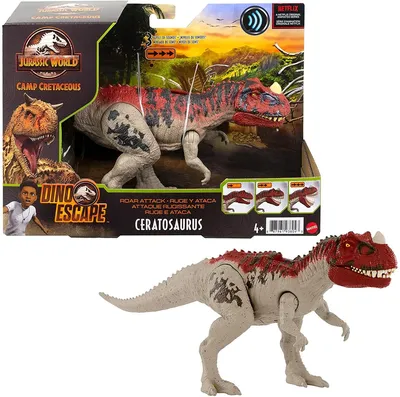 Динозавр Цератозавр Мир Юрского Периода Jurassic World Cretaceous Mattel  GWD07: продажа, цена в Киеве. Игровые фигурки, роботы трансформеры от  \"Оригинальные игрушки из Америки и Японии\" - 1497755403 картинки