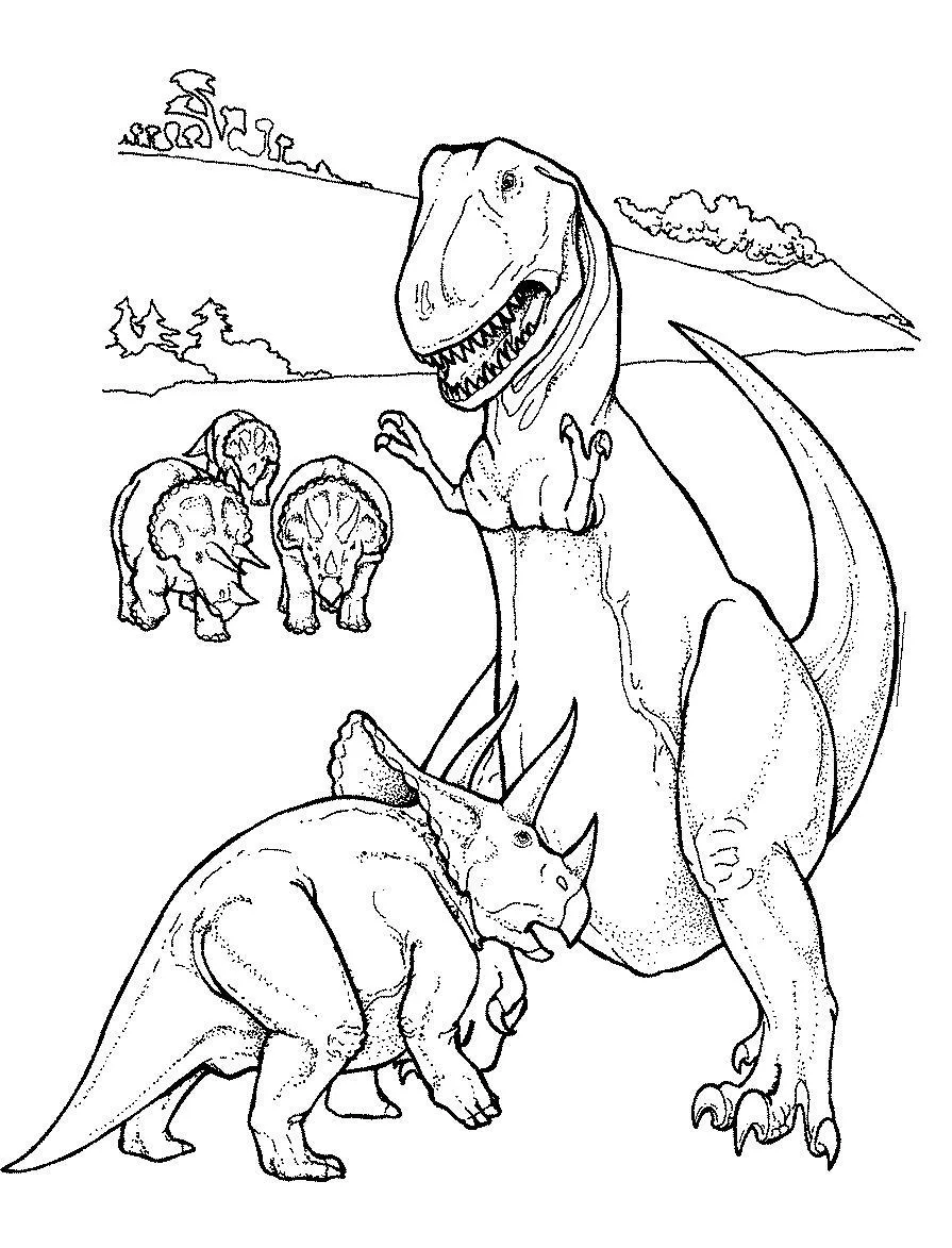 Гиганотозавр раскраска