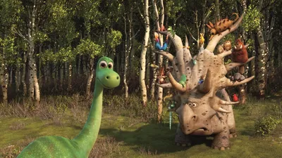 Обои Хороший динозавр, Брахиозавр, Трицератопс, The Good Dinosaur,  Brachiosaurus, Triceratops, Фильмы #7255 картинки