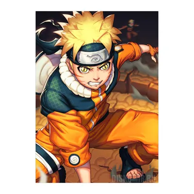 Купить Плакат бумажный Naruto - Наруто Узумаки с доставкой по России картинки