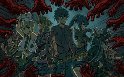 Обои Аниме Highschool of the Dead, обои для рабочего стола, фотографии  аниме, highschool of the dead, школа, мертвецов, highschool, of, the, dead  Обои для рабочего стола, скачать обои картинки заставки на рабочий картинки