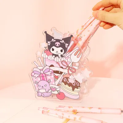 Милый Контейнер для ручек Sanrio, аксессуары Cinnamoroll Kuromi, красивый  мультяшный чехол для карандашей из аниме, Настольная игрушка для хранения,  подарок для девочек - купить по выгодной цене | AliExpress картинки