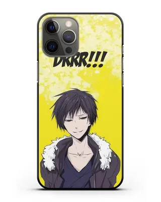 Чехол аниме Дюрарара!! (Durarara!!) Изай из дюрарара для iPhone 12 Pro Max  силикон черный купить в интернет-магазине caseme.ru картинки