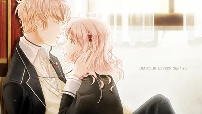 Картинка на рабочий стол Diabolik lovers, Сю Сакамаки, Юи, наушники,  дьявольские возлюбленные 1920 x 1080 картинки