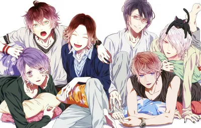 Обои арт, парни, вампиры, братья, Diabolik Lovers, Дьявольские возлюбленные  картинки на рабочий стол, раздел сёнэн - скачать картинки