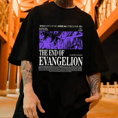 Футболка в стиле аниме с надписью «End of Evangelion» - купить по выгодной  цене | AliExpress картинки