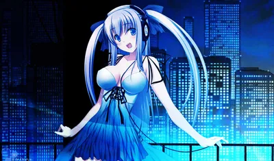 Wallpaper blue, anim, section Anime, size 1920x1200 HD WUXGA - download  free image on desktop and phone картинки