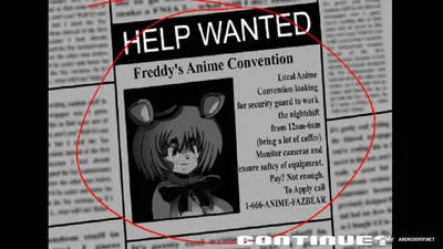 Five Nights in Anime скачать на Андроид бесплатно версия APK 5.0 картинки