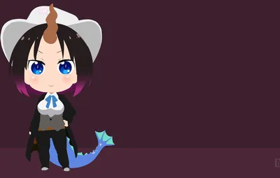 Обои Minimalist, Elma, Kobayashi-San Chi no Maid Dragon, Дракон-Горничная  Кобаяши картинки на рабочий стол, раздел сёнэн - скачать картинки