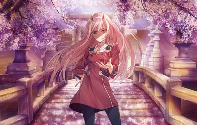 Обои девушка, фон, Darling In The Frankxx, Милый во Франксе картинки на  рабочий стол, раздел сёнэн - скачать картинки