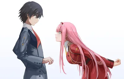 Обои девушка, аниме, парень, Darling In The Frankxx, Милый во франксе  картинки на рабочий стол, раздел сёнэн - скачать картинки