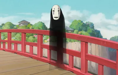 Обои миядзаки, spirited away, унесенные призраками, безликий картинки на  рабочий стол, раздел прочее - скачать картинки