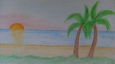 How to draw summer/Как нарисовать лето - YouTube картинки