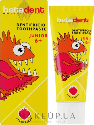 Betadent Dentifricio Toothpaste Junior Strawberry - Зубная паста для детей  от 6 лет: купить по лучшей цене в Украине | Makeup.ua картинки