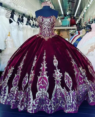 Vestidos De XV Años Red Velvet Quinceanera Платье Sequins Кружева  Мексиканские Девушки 15 Лет День Рождения Платье Платье Prom Party 2021 От  14 787 руб. | DHgate картинки