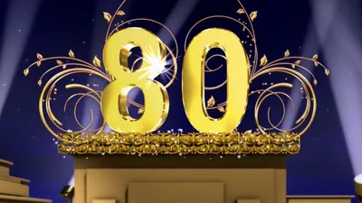 Поздравление с Юбилеем 80 лет Слайд-шоу на заказ - YouTube картинки