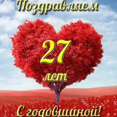 С днем свадьбы 27 лет картинки | Свадьба, Годовщина свадьбы, Картинки картинки