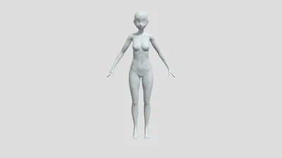 i made a 3d Model of Hot Anime Girl : r/blender картинки