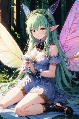 anime fairy elf girl картинки