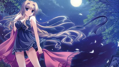 Download wallpaper 3840x2160 girl, bag, ribbons, anime 4k uhd 16:9 hd  background картинки