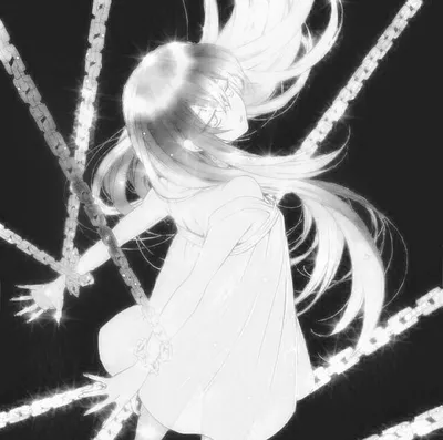 black and white ava anime//hmm | Кибергот, Рисунки девушки, Мрачные  фотографии картинки