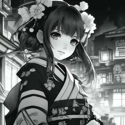 Black and white anime ava/yyy | Рисунки ключи, Неоновые изделия, Милые  рисунки картинки