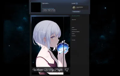 Anime Girl - Steam Artwork Design картинки