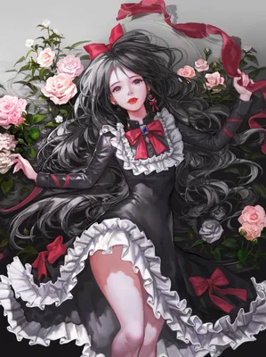 Ridero Gothic Anime Girls. Аниме девушки-готы. Книжка-раскраска картинки