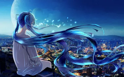 Teen Wallpaper 4K, Anime girl, Dream, Butterflies картинки