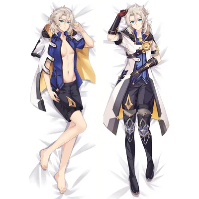 Аниме игра Genshin Impact Albedo Подушка «Dakimakura» мужской 2-сторонний  обнимающий корпус Prop чехол для украшения дома | AliExpress картинки