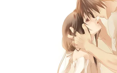 Брюнет, брюнетка, пара, поцелуй, страсть | Cute anime couples, Anime love,  Anime couples картинки