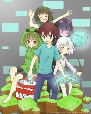 Minecraft | Anime versions of Steve, Creeper, Skeleton, Enderman, and  Zombie xD #minecraft #anime | Minecraft anime, Minecraft anime girls, Anime  version картинки