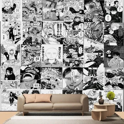 Купить Домашний декор | Japanese popular anime 21x30cm 20/30/40pcs manga  wall stickers anime wallpaper print anime stickers Teen room decoration картинки