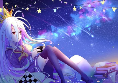 Обои на рабочий стол Сиро / Shiro из аниме Нет игры — нет жизни / No Game  No Life, by lluluchwan, обои для рабочего стола, скачать обои, обои  бесплатно картинки