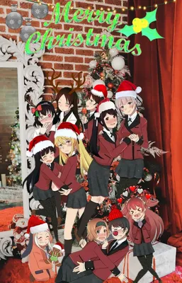 Kakegurui natale | Милые рисунки, Рождественские картины, Рисунки картинки