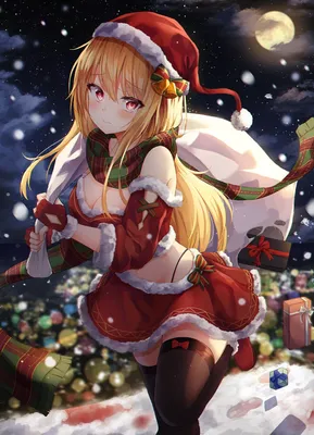 Новогодние анимешки 🎅 New Year Anime #anime@tgstickers #Santa #NewYear  #тян https://telete.in/TgSticker/11664 | ВКонтакте картинки