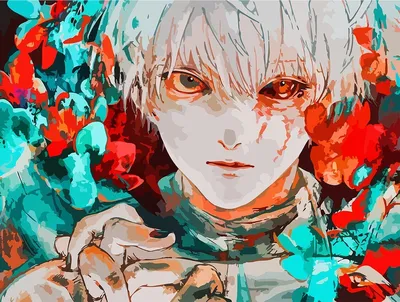 Обои на рабочий стол Ken Kaneki / Кэн Канэки из аниме Tokyo Ghoul / Токийский  Гуль, обои для рабочего стола, скачать обои, обои бесплатно картинки