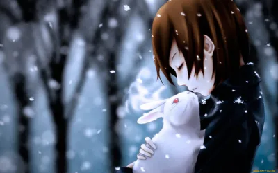 Mobile wallpaper: Winter, Anime, 21910 download the picture for free. картинки