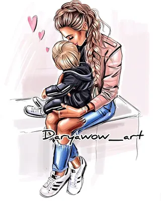 Instant Download Parenting Illustration Mother and Father - Etsy |  Parenting illustration, Digital fashion illustration, Illustration картинки