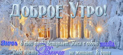 Картинки доброе утро зимние с природой и надписями (54 фото) » Картинки и  статусы про окружающий мир вокруг картинки