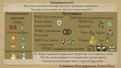 План подготовки к свадьбе для жениха и невесты | Zbird картинки