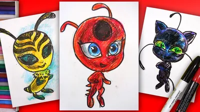 How to draw Kwami Tikki MIRACULOUS LADYBUG / Как нарисовать КВАМИ ТИККИ из Леди  Баг - YouTube картинки