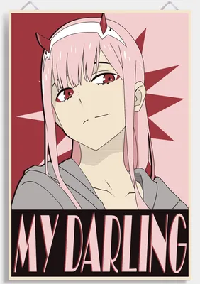 ᐉ Поп-Арт Аниме постер Let's Play 002 Ноль Два/Zero Two Darling in the  Franxx/Милый во Франксе 2 Pop-art 61х40 см картинки