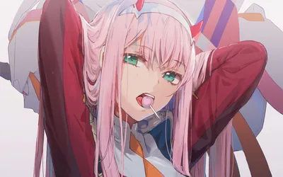 Download \"Zero Two (Darling In The Franxx)\" wallpapers for mobile phone,  free \"Zero Two (Darling In The Franxx)\" HD pictures картинки