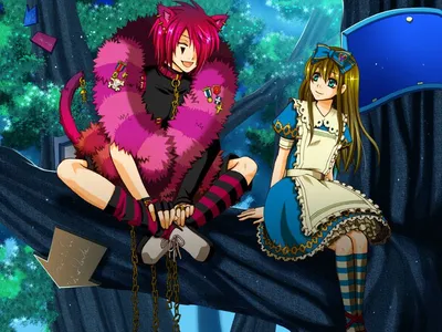 Pin by Khrystine on Alice | Alice anime, Alice in wonderland, Cheshire cat  art картинки