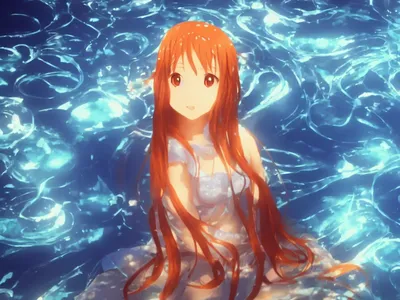 Poster for Sale mit \"Asuna Nettes Anime-Mädchen\" von deniz29 | Redbubble картинки