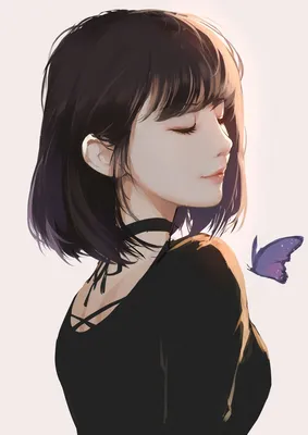 ArtStation - Butterfly, Kai Di Chen | Anime art girl, Manga art, Anime art картинки