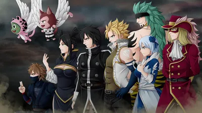 Обои Аниме Fairy Tail, обои для рабочего стола, фотографии аниме, fairy tail,  хвост, феи Обои для рабочего стола, скачать обои картинки заставки на  рабочий стол. картинки